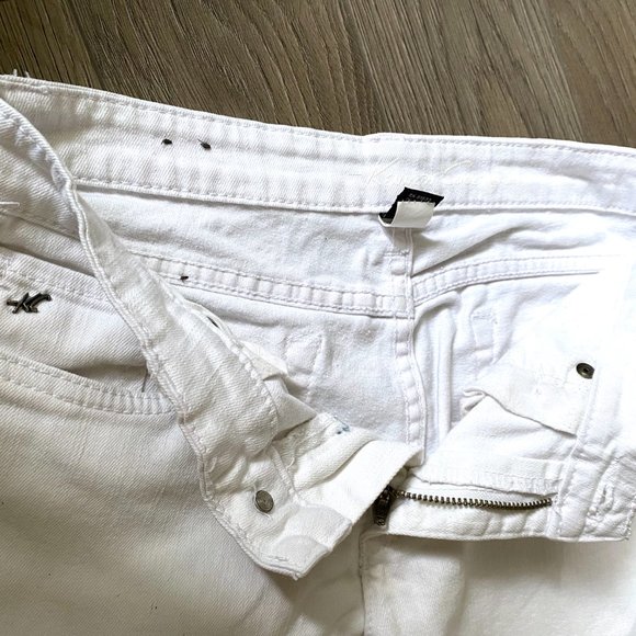 Womens White Straight Leg Jeans - Picture 6 of 10